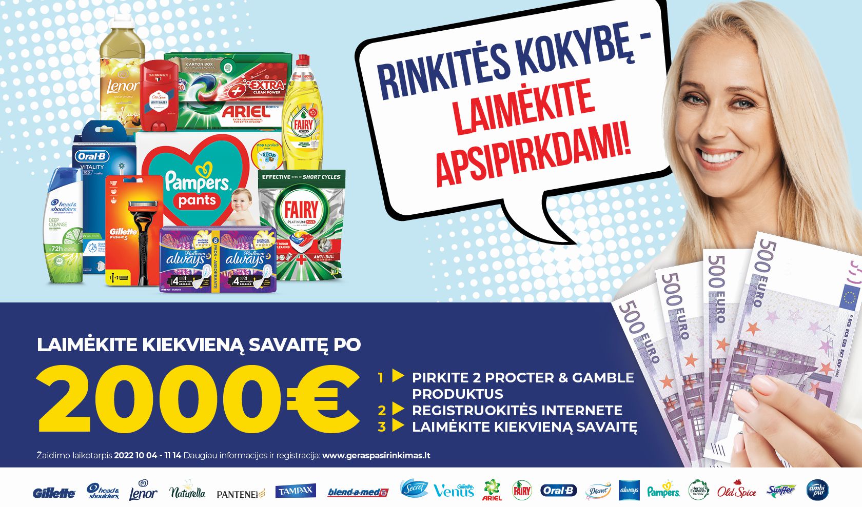 Rinkitės kokybę - laimėkite apsipirkdami!